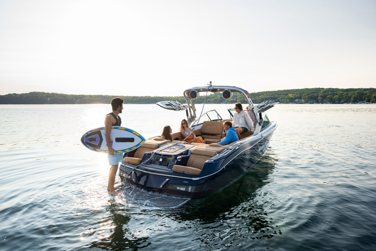 people on a boat in the water